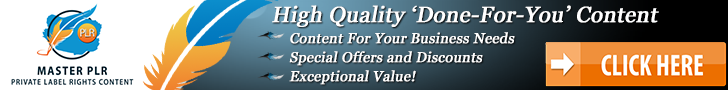 Master PLR Banner 728 x 90
