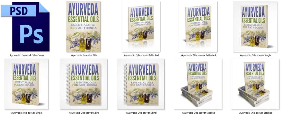 Ayurveda Essential Oils PLR eCovers