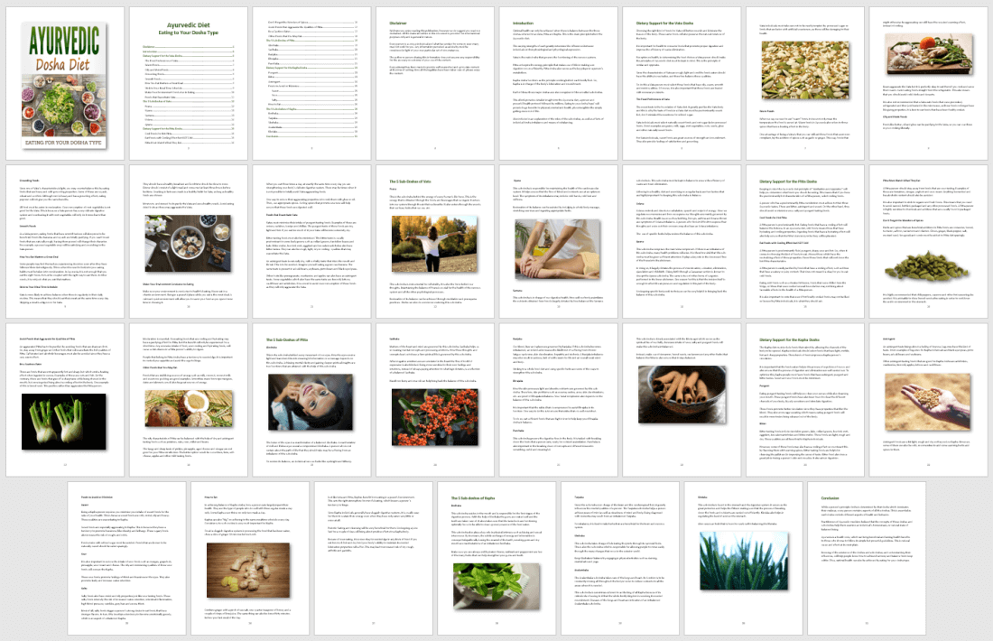 Ayurvedic Dosha Diet PLR eBook