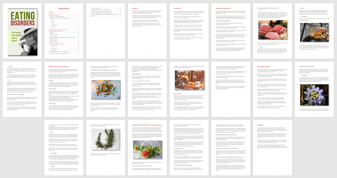 Eating Disorders PLR Report