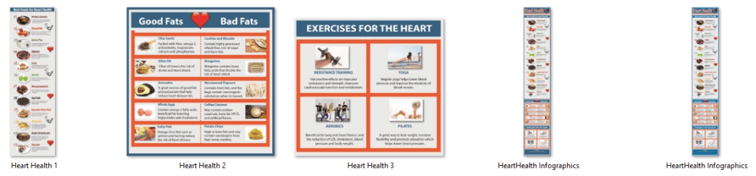 Heart Health Cholesterol PLR Infographics