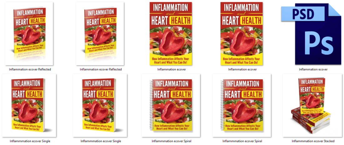 Inflammation and Heart Health PLR Report eCovers