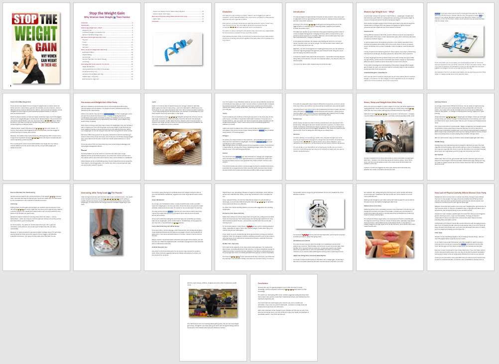 Stop The Weight Gain PLR eBook