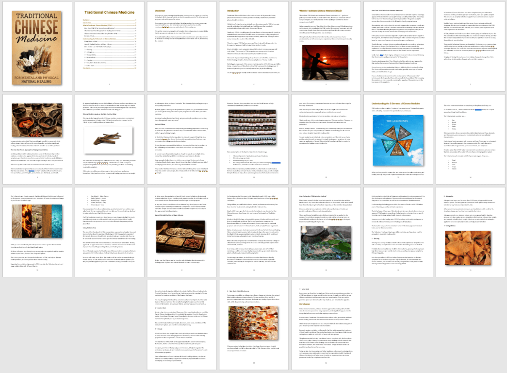 Traditional Chinese Medicines PLR ebook