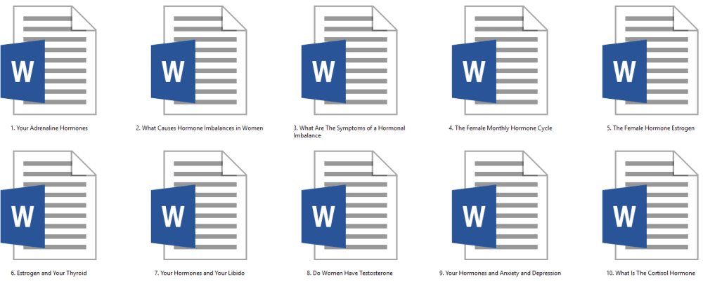 Women's Hormonal health PLR