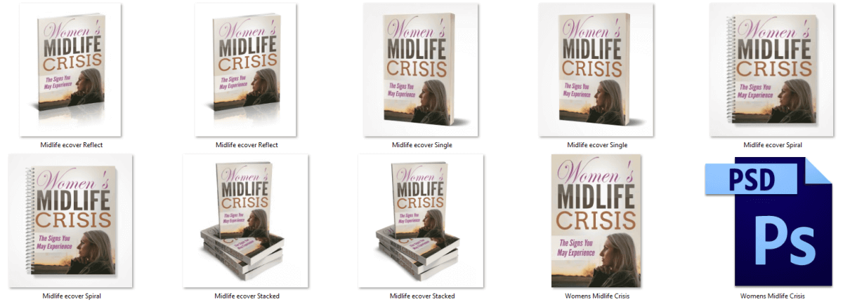 Graphics for Midlife Crisis PLR Report