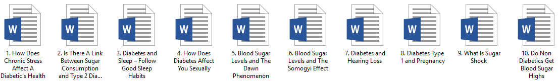 Diabetes PLR Articles Pack 2