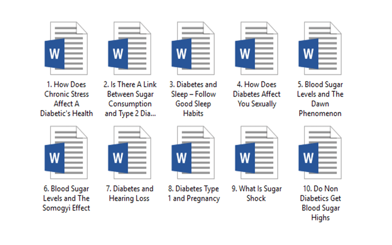 Diabetes PLR Pack 2
