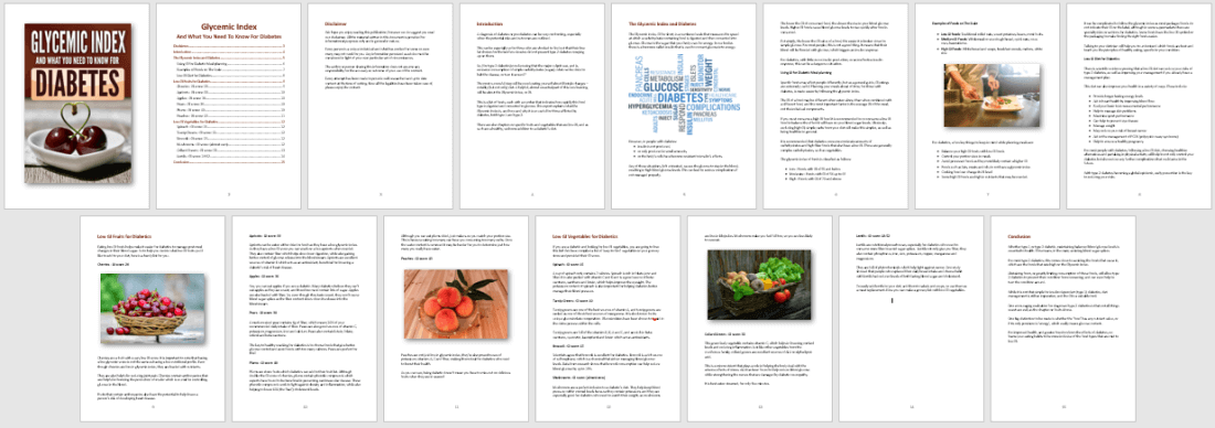 Glycemic Index and Diabetes PLR Report