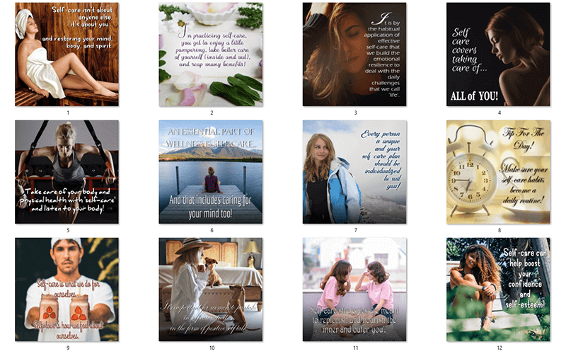 Self Care Social Posters