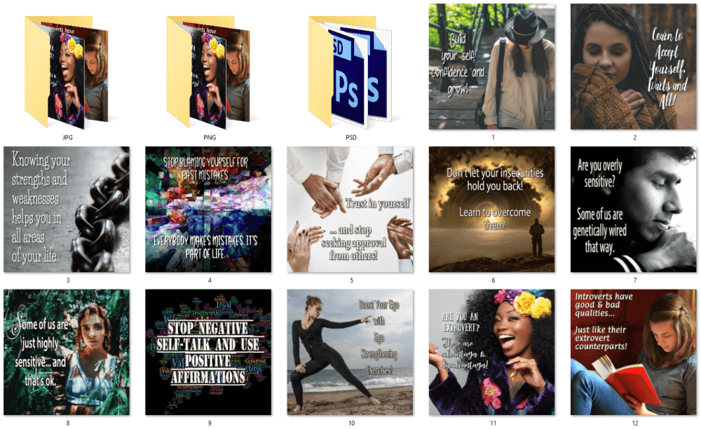 Self Help Social Posters