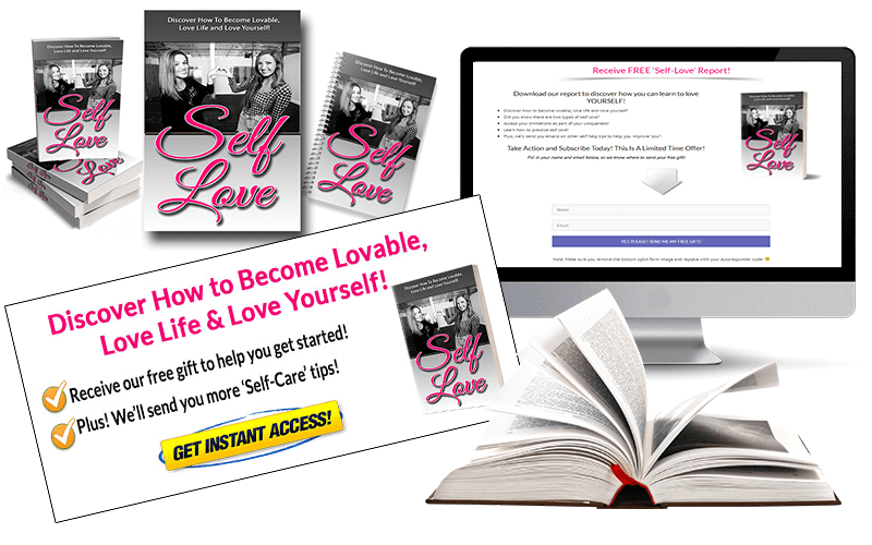 Self Love Squeeze Page and CTA Mockup