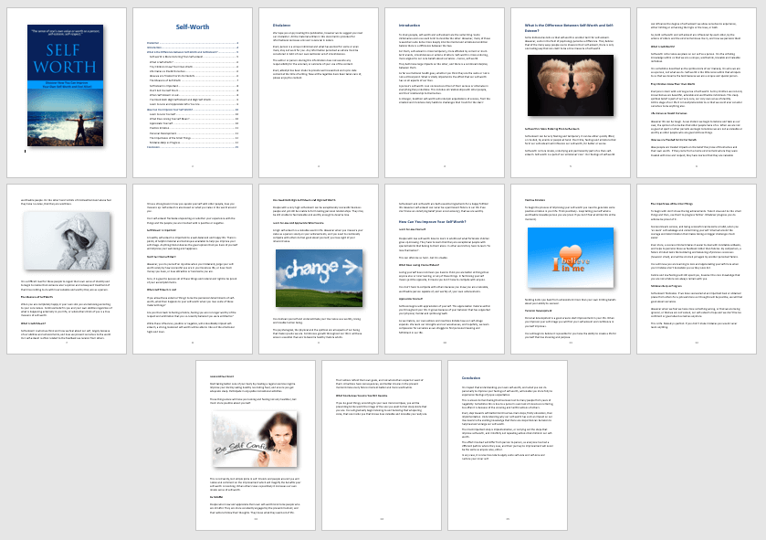 Self Worth PLR Report