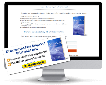 Grief and Loss PLR Squeeze Page