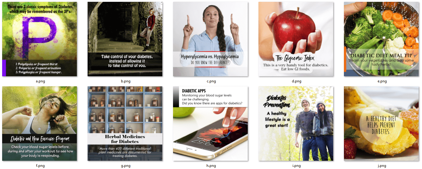 Diabetes PLR Social Posters