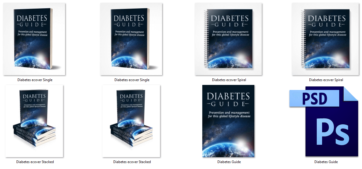 Diabetes PLR eBook Cover Graphics