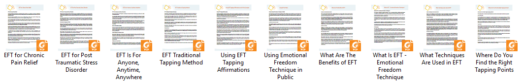 EFT Tapping PLR Articles