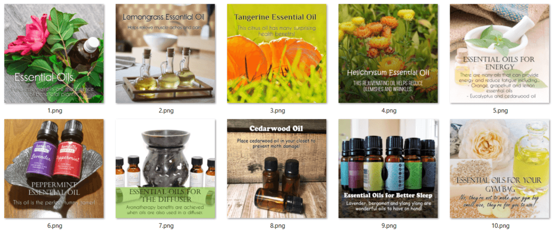 Essential Oils PLR Social Posters