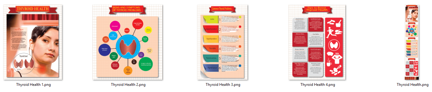 Thyroid Health PLR Infographics