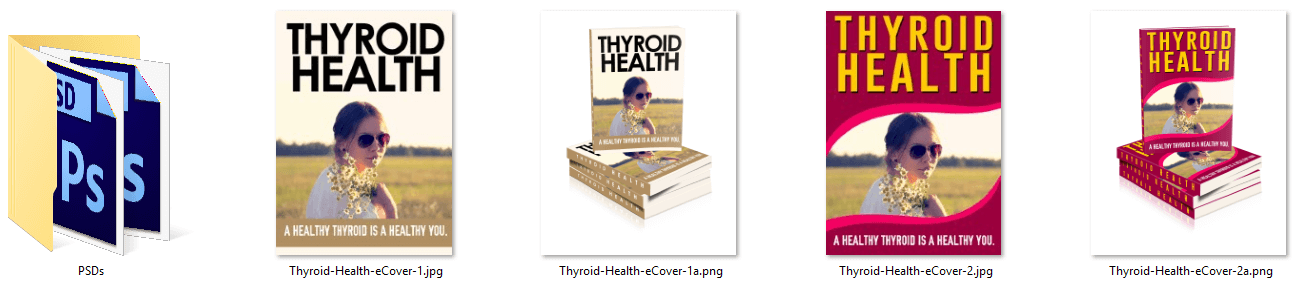 Thyroid Health PLR eCover Graphics