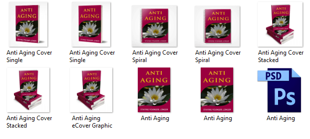 Anti Aging PLR eBook Covers