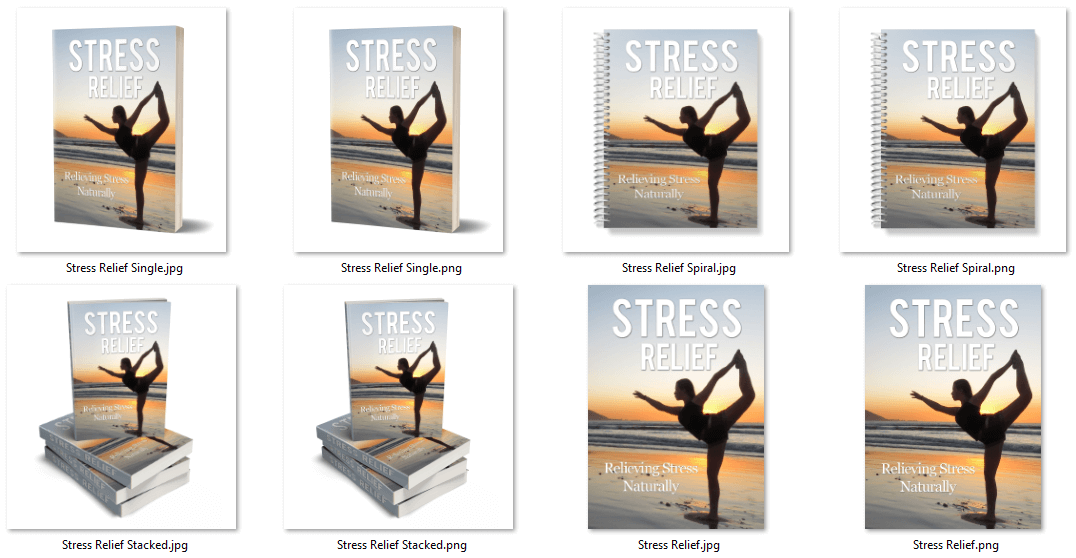 Stress relief PLR eCover Graphics