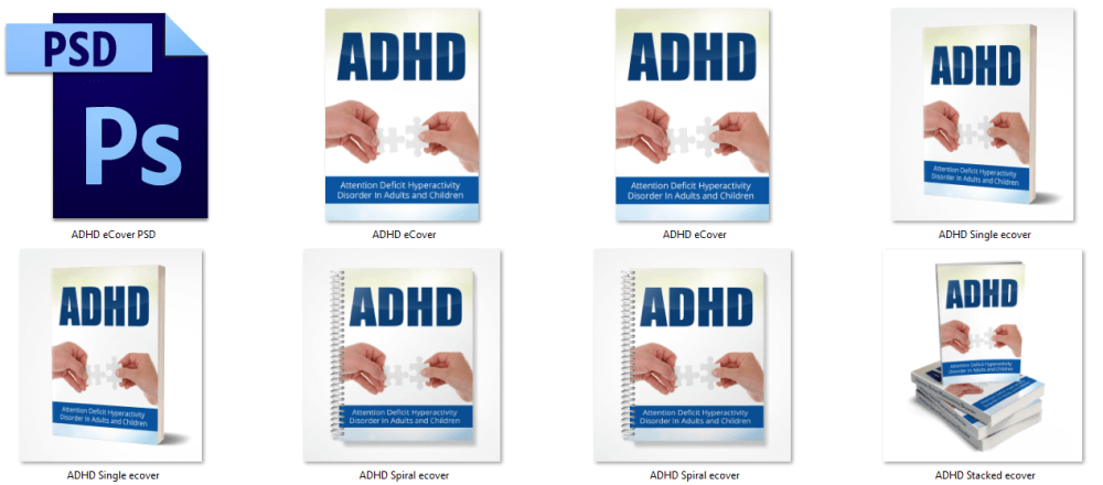 ADHD PLR eCover Graphics