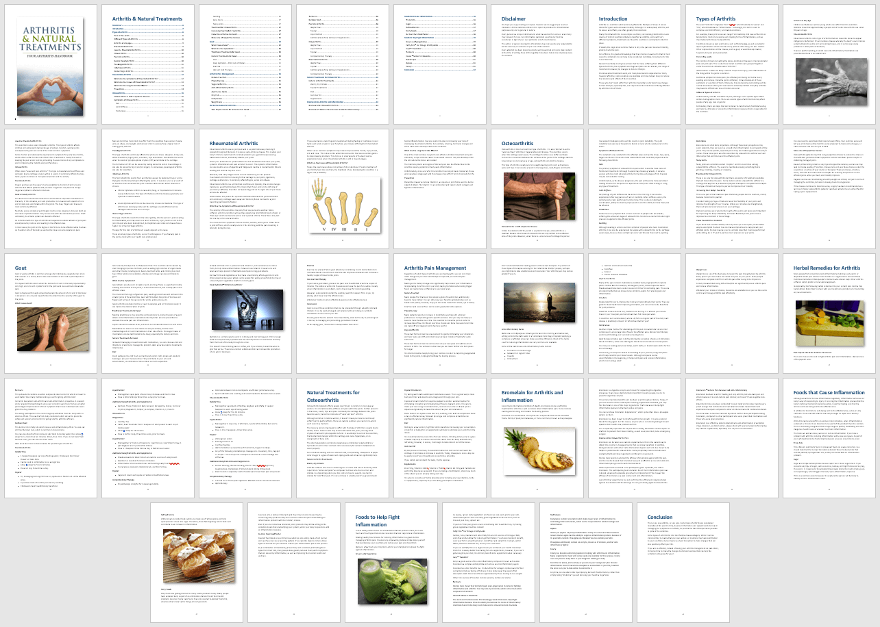 Arthritis PLR eBook