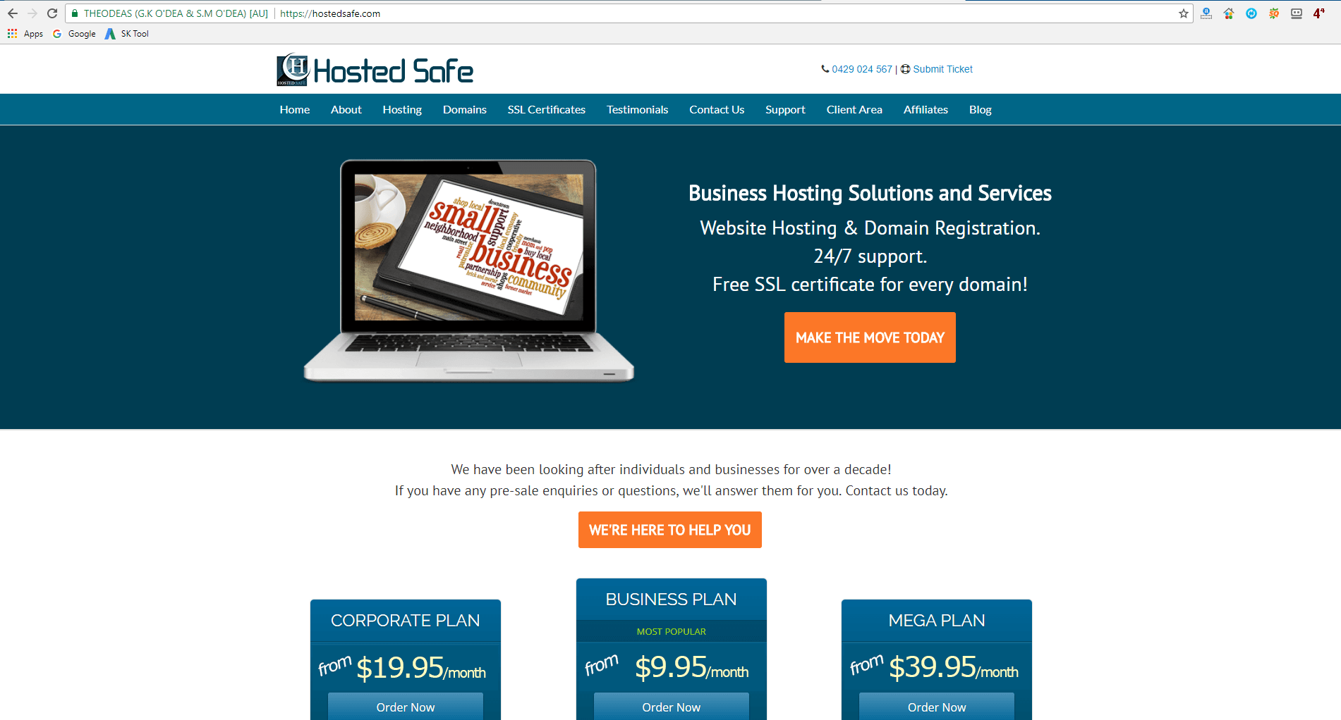 HostedSafe Web Hosting