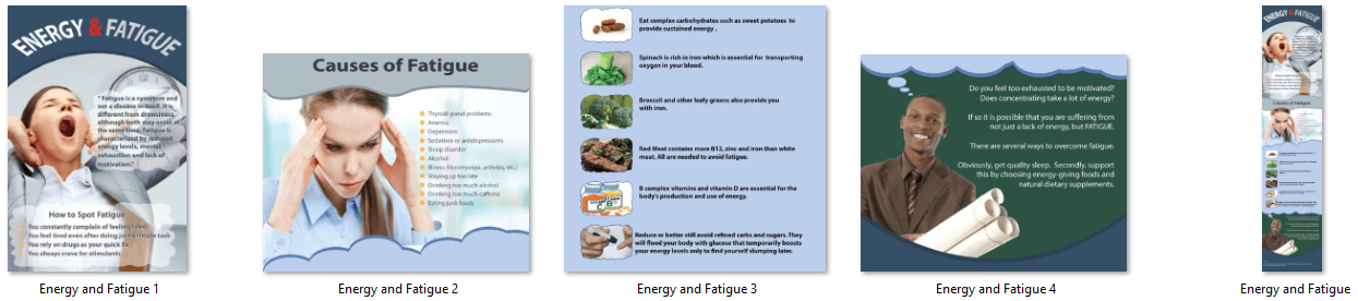 Energy and Fatigue Infographic