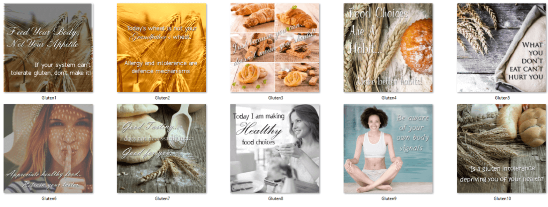 Gluten Free PLR Social Posters