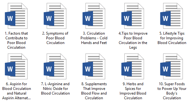 Blood Flow and Circulation PLR Articles