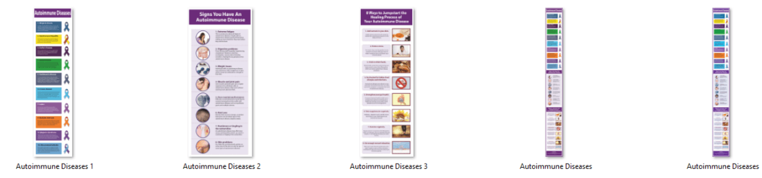 Autoimmune Diseases PLR Infographics