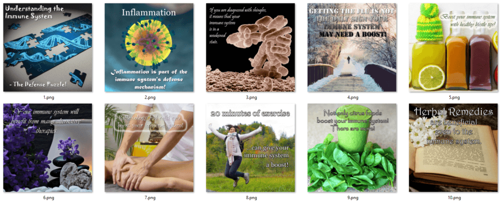 Immune System PLR Social Posters