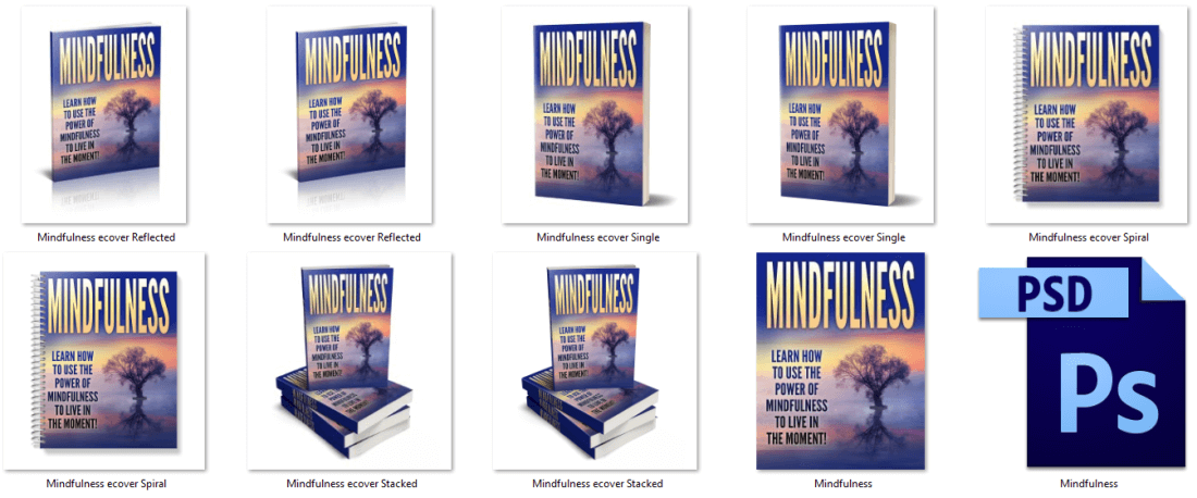 Mindfulness PLR eCover Graphics