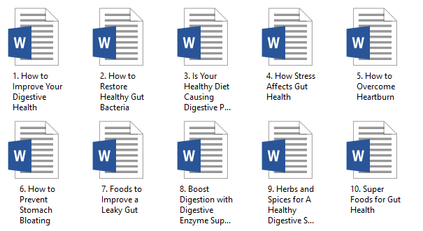 Digestive Health PLR Articles