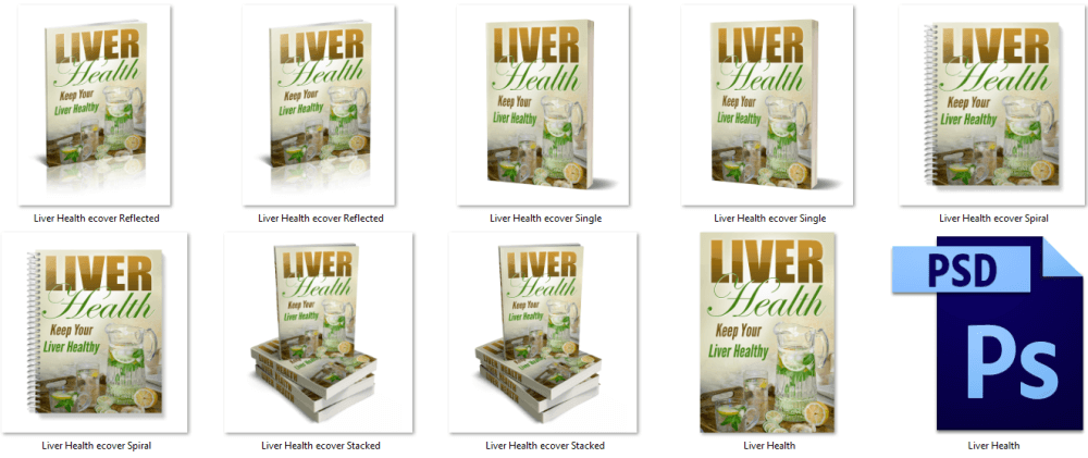 Liver Health PLR eBook Covers