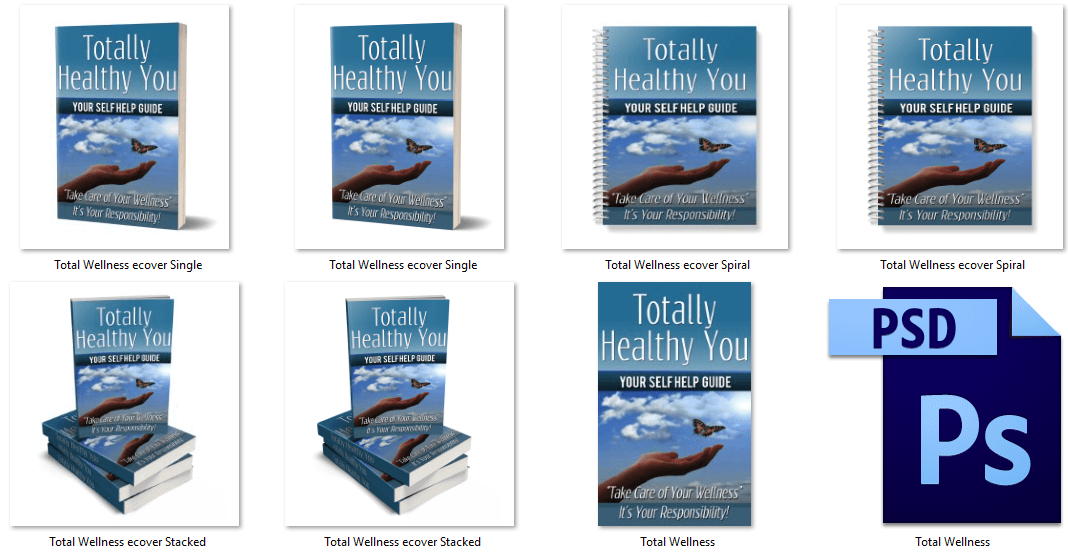 Totally Healthy You PLR eBook Covers