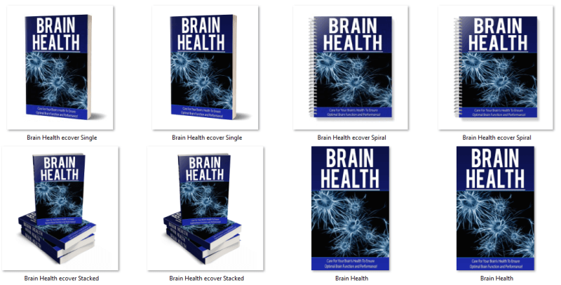 Brain Health PLR eBook Covers