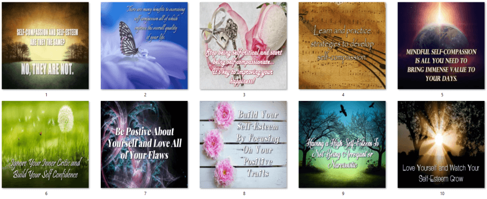 Self-Esteem PLR Social Posters 1