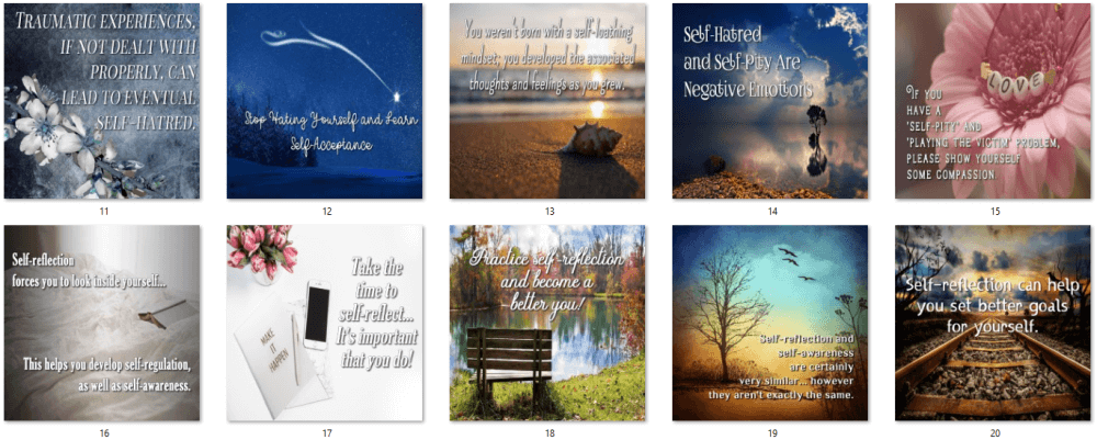 Self-Esteem PLR Social Posters 2