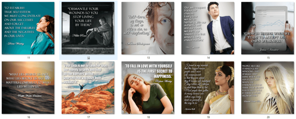 Self-Esteem Social Quote Posters 2