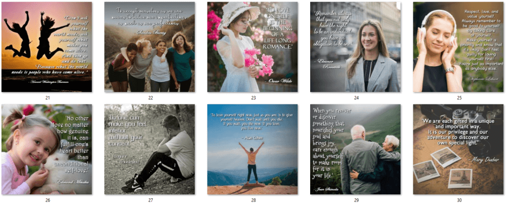 Self-Esteem Social Quote Posters 3