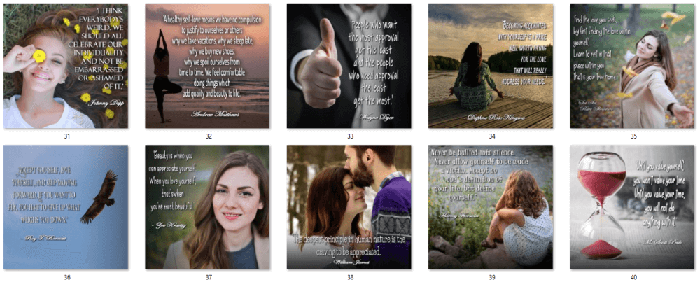 Self-Esteem Social Quote Posters 4
