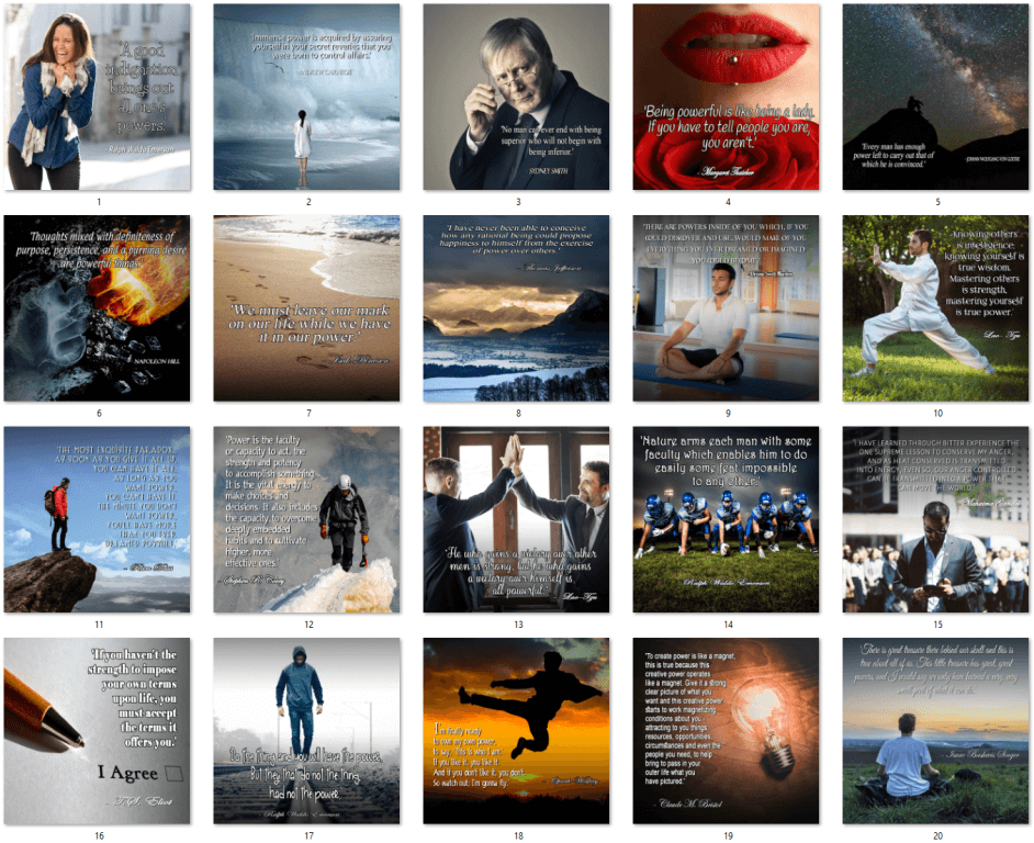 Inspirational PLR Quote Posters