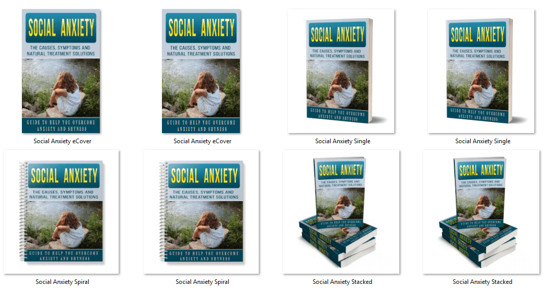 Social Anxiety PLR eBook Covers