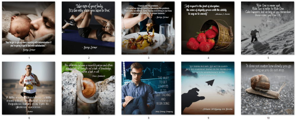 Weight Loss Mindset Quote Posters 3