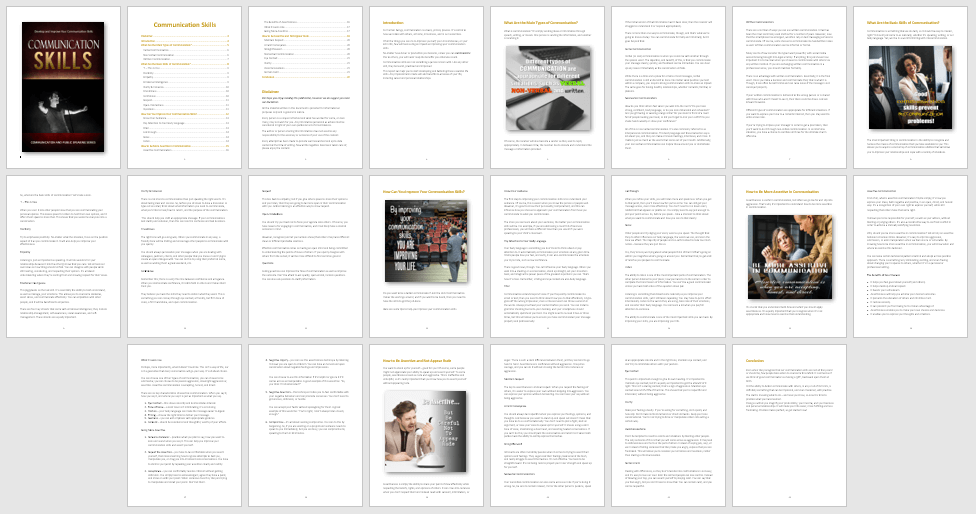 Communication Skills PLR Report