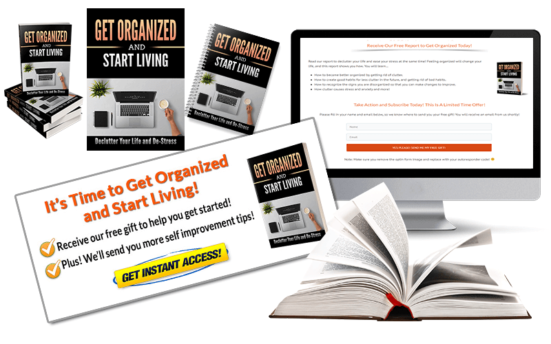 Organization PLR Squeeze Page and CTA Graphic