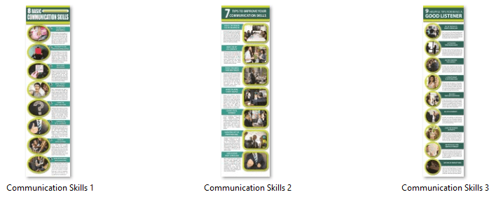Communication Skills & Listening Skills PLR Infographics